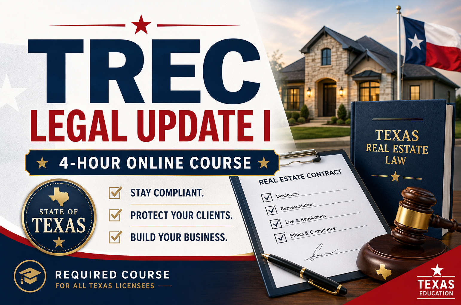 Legal Update I (2026-2027) Course # 10134-RENE 4 Hours CE Credit